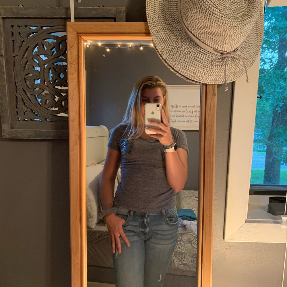 Abercrombie and Fitch grey tshirt with pocket